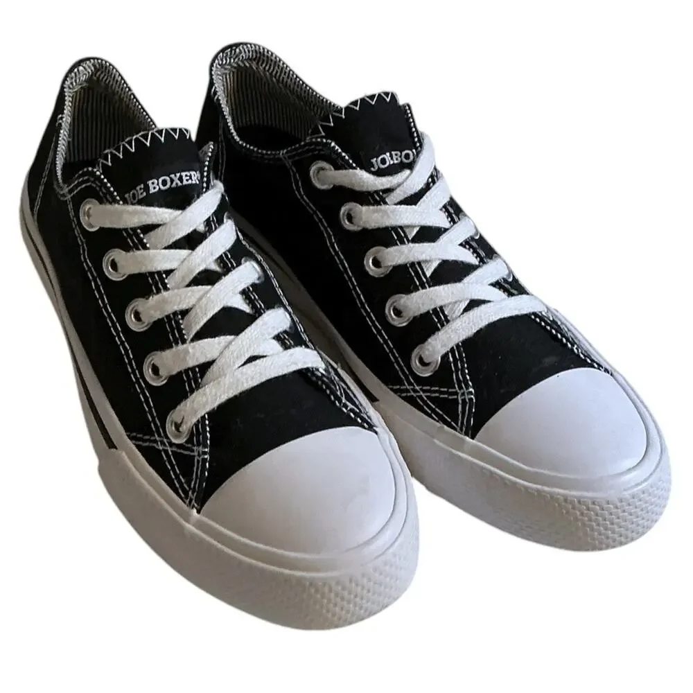 Joe Boxer Women's Black White Stella‎ Casual Sneakers Size 7M